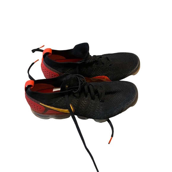 NIKE AIR VAPORMAX 2 BLACK LASER ORANGE TOTAL CRIMSON - Picture 2 of 3